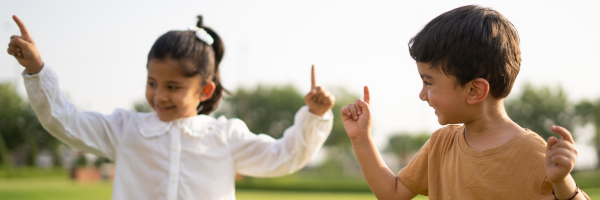 Kids playing outside.